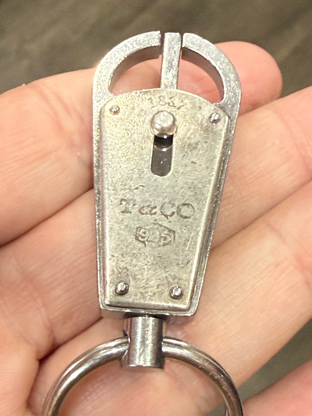 TIFFANY & CO. sterling silver valet keyring - Picture 4 of 5